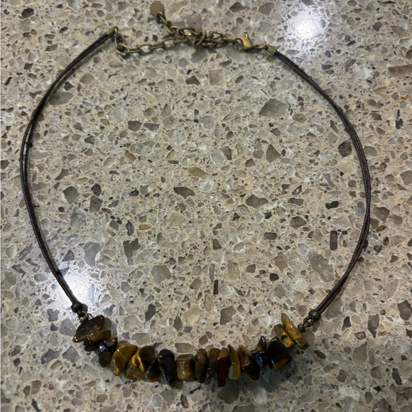 Baer SF Tiger’s Eye Leather Necklace - Picture 6 of 6